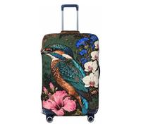 Zelinge Luggage Covers For Suitcase Travel Suitcase Cover Protector Scratch-Resistant Covers, Ornate Birds Flowers Retro, for 25-28 Inch Luggages L