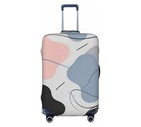 Zelinge Luggage Covers For Suitcase Travel Suitcase Cover Scratch-Resistant Covers, Abstract Grey Blue, for 25-28 Inch Luggages L
