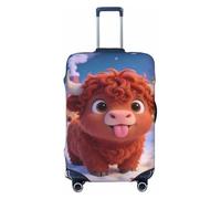 Zelinge Luggage Covers For Suitcase Travel Suitcase Cover Scratch-Resistant Covers, Anime Highland Cow, for 22-24 Inch Luggages M