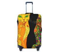 Zelinge Luggage Covers For Suitcase Travel Suitcase Protector Anti Scratch Covers, Colorful Cats Dark, for 25-28 Inch Luggages L