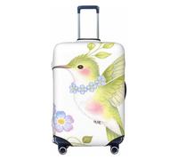 Zelinge Luggage Covers For Suitcase Travel Suitcase Protector Anti Scratch Covers, Elegant Green Bird, for 25-28 Inch Luggages L