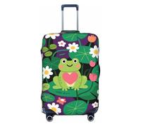 Zelinge Luggage Covers For Suitcase Travel Suitcase Protector Anti Scratch Covers, Frog Purple Green, for 25-28 Inch Luggages L