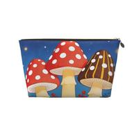 Zelinge Portable Makeup Bag Waterproof Toiletry Bag Travel Portable Cosmetic Pouch, Mushroom Under Sky-1, One Size