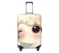 Zelinge Travel Luggage Cover Elastic Suitcase Cover Protector Scratch-Resistant Covers, Charming Watercolor Alpaca, for 25-28 Inch Luggages L