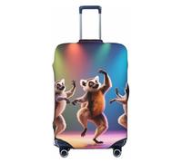 Zelinge Travel Luggage Cover Travel Suitcase Cover Protector Anti Scratch Covers, Cartoon Lemurs On Stage, for 22-24 Inch Luggages M