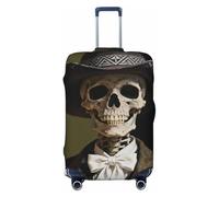 Zelinge Travel Luggage Cover Travel Suitcase Protector Anti Scratch Covers, Skeleton Cowboy, for 22-24 Inch Luggages M