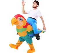 zelkphy Inflatable Parrot Costumes Blow up Parrot Costume Funny Halloween Costumes Party Cosplay Outfit Fancy Dress up (parrot)