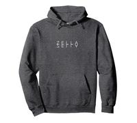Zella Reflections - Personalized Mirrored First Name Art Pullover Hoodie, Adult Unisex, Dark Heather Grey, XX-Large
