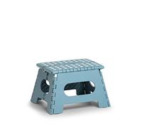 Zeller 13032 Premium Folding Stool Plastic Ice Blue TÜV Tested Maximum Load 150 kg Approx. 35 x 28 x 22 cm Plastic Small