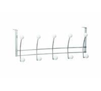 Zeller 13893 48 x 10 x 20 cm Door Hook Rail 5-Hook Chrome
