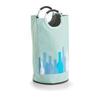 Zeller 14275 Bottle Hamper with Handles, Polyester, Mint