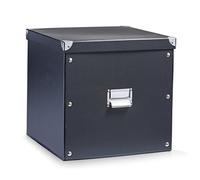 Zeller 17635 33.5 x 33 x 32 cm Storage Box Cardboard, Black