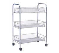 Zeller 17720 43.5 x 26 x 62.5 cm Rolling Shelf Mesh
