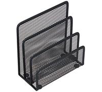 Zeller 17732 letterbox, anthracite, mesh, approx. 17.5 x 8.5 x 13.5 cm, desk organizer, letter holder, order on the desk