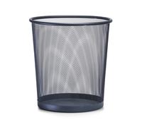 Zeller 17740 26 x 28 cm Waste-Paper Basket Mesh Coal Black