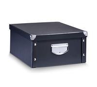 Zeller 17928 40 x 33 x 17 cm Storage Box Cardboard, Black