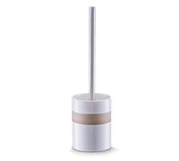 Zeller 18261 Toilet Brush with Holder ø 9.5 x 35 cm Beige and Brown Ceramic