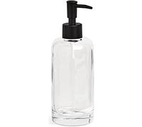 Zeller 18902 Glass Soap Dispenser, Clear, 6.9 cm x 6.9 cm x 20.2 cm, Pack of 4