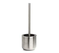 Zeller 18913 Toilet Brush Stainless Steel/TPR Diameter 11.2 x 35.3 cm Practical Toilet Brush with Flexible Brush Head