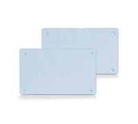 Zeller 26204 25 x 15 x 0.5 cm Chopping Board Glass, Set of 2