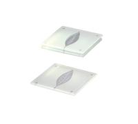 Zeller 26232 10 x 10 cm Coaster Glass, Set of 4