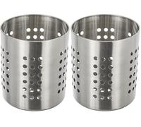 Zeller 27340 12 x 13 cm Kitchen Utensil Holder Stainless Steel (Pack of 2)