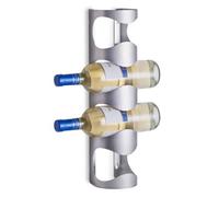 Zeller 27365 Stainless Steel Wall Bottle Holder, Silver, 11.5 x 9.8 x 45 cm