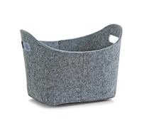 Zeller 31.5 x 24 x 21 cm Oval Felt Basket, Grey