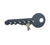 Zeller 35 x 4 x 12 cm Key Hanger Board Metal/Aluminium, Black