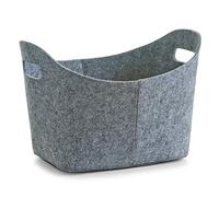 Zeller 37 x 28 x 25 cm Oval Felt Basket, Grey