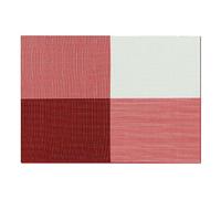 Zeller Checkered Placemat, PVC/Polyester, Coral, 45 x 32 cm