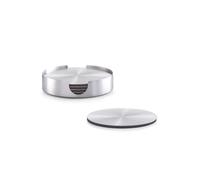 Zeller Coasters Set, Stainless-Steel, Multi-Colour, 10 cm, 7-Piece
