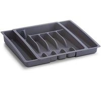 Zeller 24887 Cutlery Drawer Removable Plastic 29-50 x 38 x 6.5 Grey