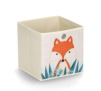 Zeller Fox 14478 Storage Box Non-Woven Beige Approx. 28 x 28 x 28 cm