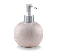 Zeller Glitter 18750 Soap Dispenser Stoneware Rose Gold Approx. Diameter 10.3 x 14.5 cm