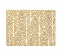 Zeller Graphic Leave 01424 Place Mat 40 x 30 cm Cork White