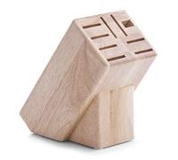 Zeller Knife Block, Brown, 12.5 x 22 x 25 cm