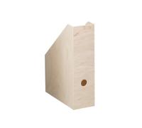 Zeller Magazine File Storage Box, Wood, Multi-Colour, 23 x 9 x 31 cm