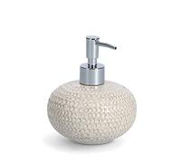 Zeller Natural Structure 18933 Soap Dispenser Stoneware Beige Diameter 11.8 x 13.7 cm