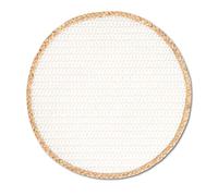 Zeller Nature 27038 Place Mat Diameter 38 cm Paper Mix White