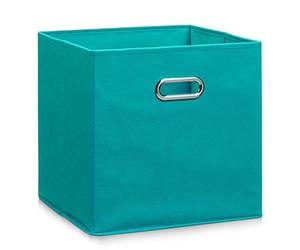 Zeller Present 14118 Fleece Storage Box, Petrol