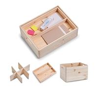 ZELLER PRESENT SCHÖNER LEBEN. PRAKTISCH WOHNEN. 13322 Multi-Purpose Box Set Approx. 40 x 30 x 24 cm 3-Piece Approx. 40 x 30 x 24 cm Natural