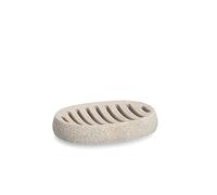 ZELLER PRESENT SCHÖNER LEBEN. PRAKTISCH WOHNEN. Soap Dishes, Resin, Beige, ca. 13 x 9 x 2 cm