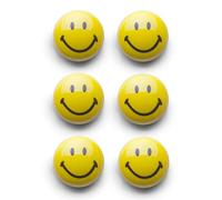 Zeller "Smiley Magnet Set, Metal, Multi-Colour, 6-Piece