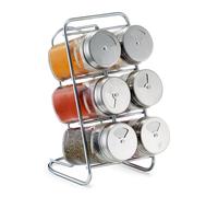 Zeller Spice Rack 7 Pieces Glass/Stainless Steel