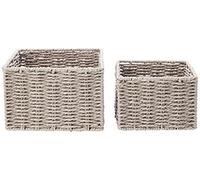 Zeller Storage Basket, Grey, 2-Piece