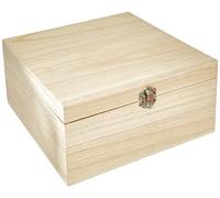 Zeller Storage Box, Brown, 23 x 23 x 11 cm