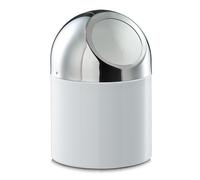 Zeller Tabletop Waste Container, Wood, White, 12 x 18 cm White 28 x 28 x 8 cm