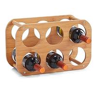 Zeller Wine Rack Bamboo 38x16x24cm, Wood, Multi-Colour, 28 x 28 x 8 cm