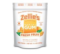 Zellies Xylitol Sugar Free Chewing Gum (Fresh Fruit, 240 Count (Pack Of 1))